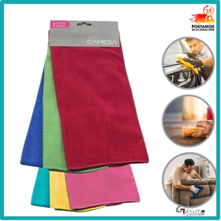 kit 6 Panos Toalha De Microfibra Multiuso Super Absorvente Atoalhado Carro, Casa Não Arranha em Oferta na Shopee