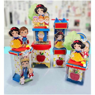 kit festa branca de neve - 4 itens (CAIXAS GRANDES)