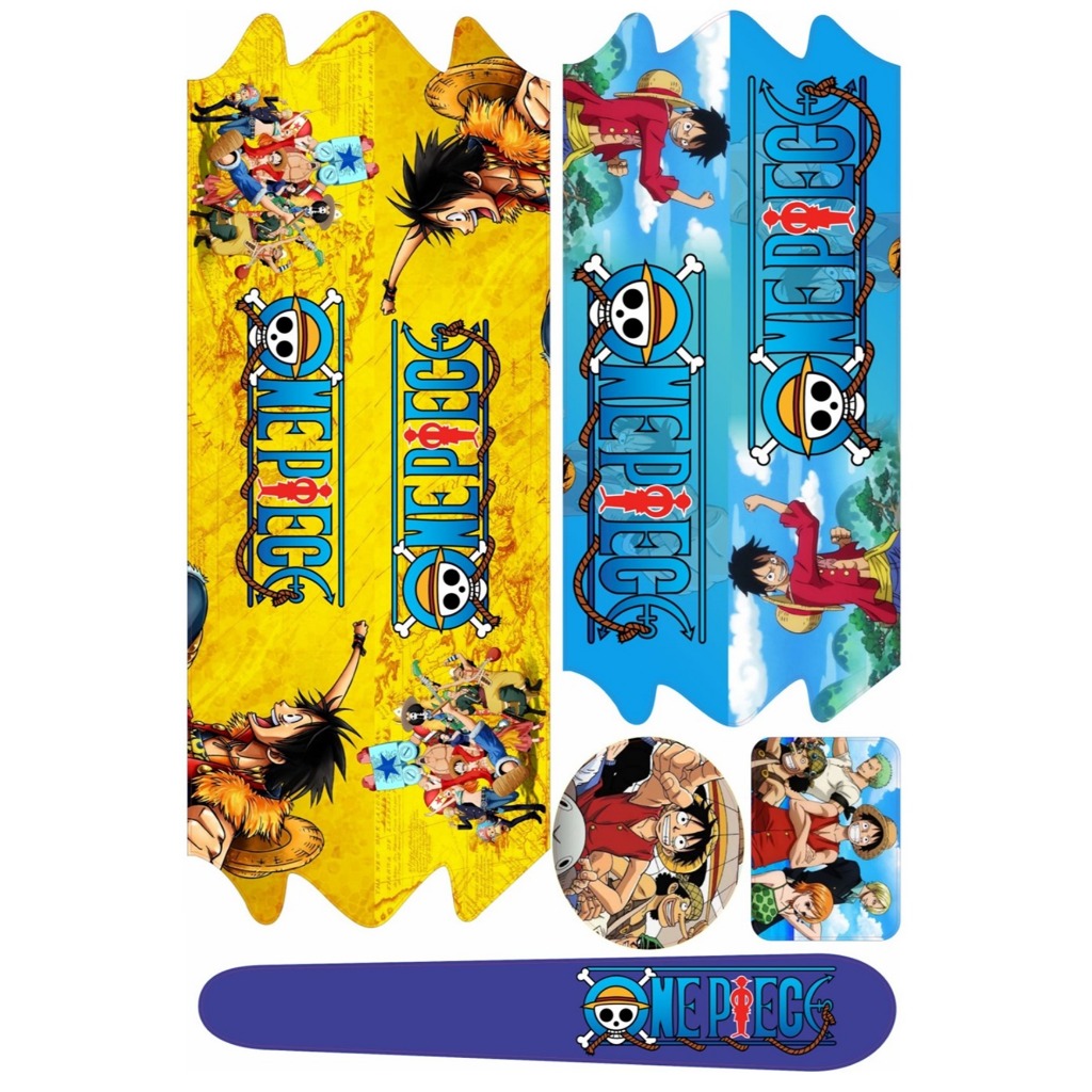 Cartela Adesivo Bicicleta Infantil 12/14/16/20 One Piece Monkey D