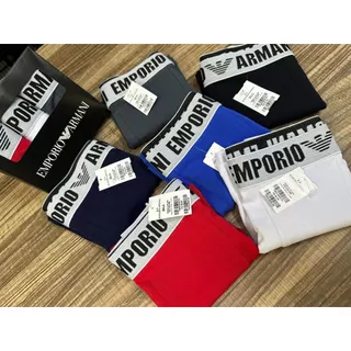 Kit Com 3 Unidades de Cuecas Box Boxer Algodão Premium