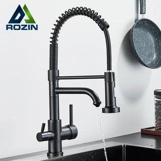 Torneira Cozinha Gourmet Com Filtro De Bancada, Latão Com Bico Giratório Flexível Função Dupla