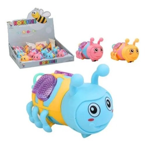 Animais ABELHA Brinquedo De Dar Corda Com Luz Movimento Fricção