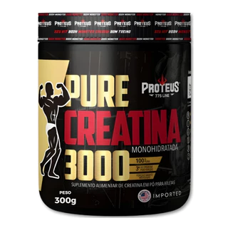 Creatina Monohidratada 300gr com laudo 100% Pura