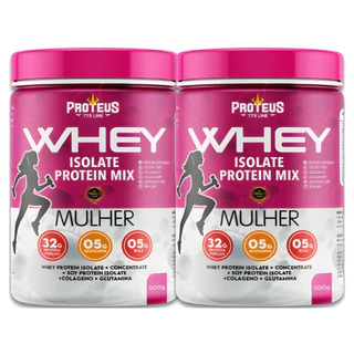 Kit Christine Whey Mulher Isolado pote 1Kg com 32g proteina