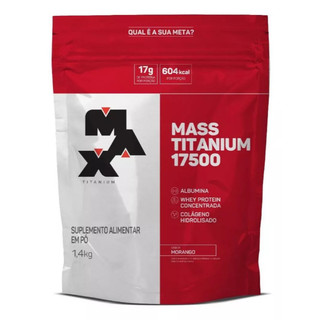Suplemento Mass Titanium 17500 - Hipercalórico 1.4kg - Max Titanium — foto 2 — Achou Levou Brasil