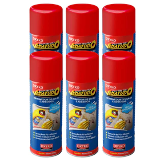 KIT 6x Removedor Spray Tira Cola Adesivo Silicone Pu Vedatudo Dryko