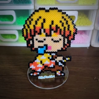 ímã / totem Zenitsu Agatsuma do Demon Slayer em Pixel Art