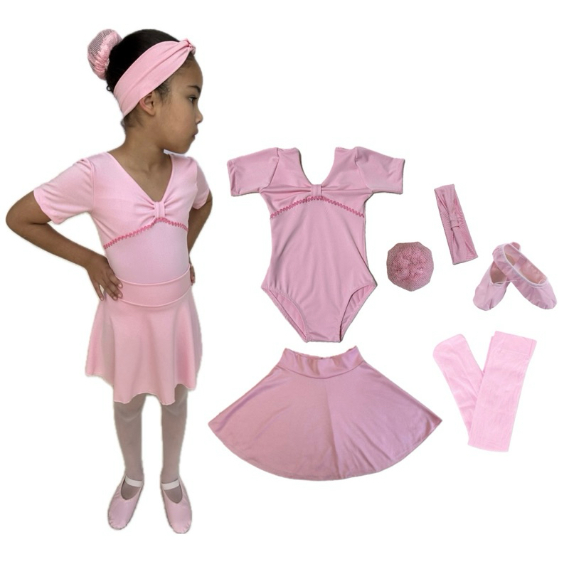 Kit Ballet 6 itens/ Bordado Conjunto para danças | Shopee Brasil