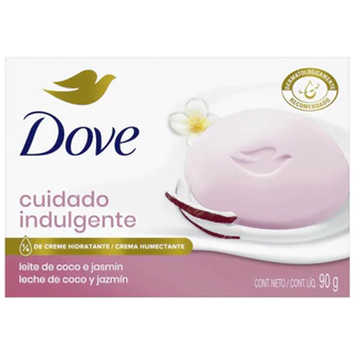 Kit 6 Sabonetes Em Barra Dove Leite De Coco E Jasmim 90g