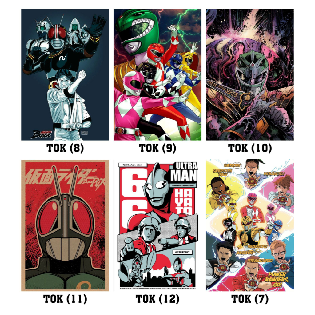 Kit Placas Decorativas Quadros Tokusatsu Anime Jaspion Jiraiya