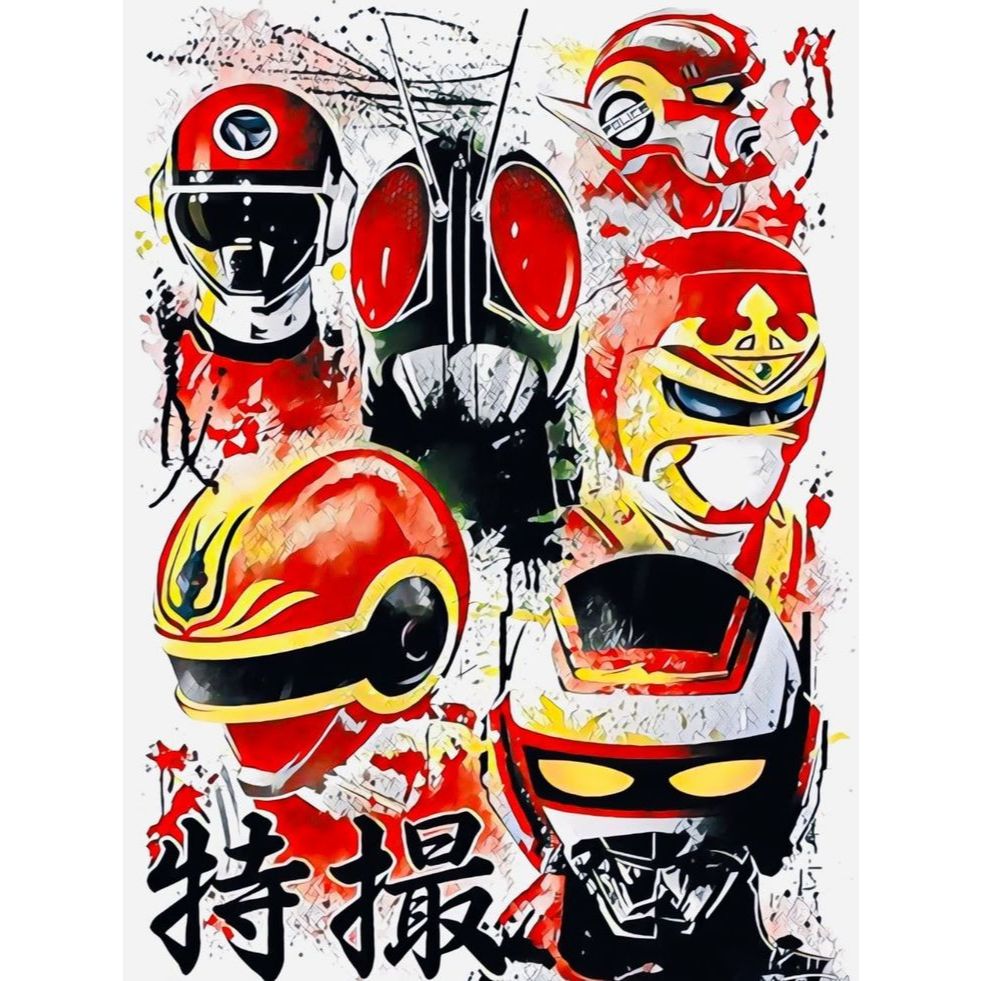Kit Placas Decorativas Quadros Tokusatsu Anime Jaspion Jiraiya