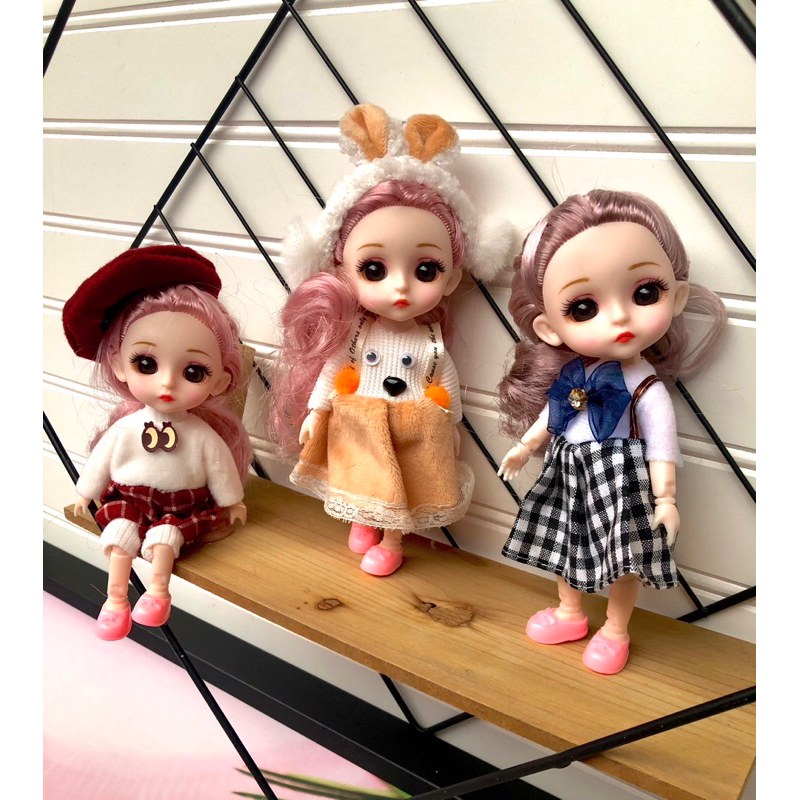 Boneca BJD coreana anime fofa com roupinha articulada 16 cm Brinquedos ...