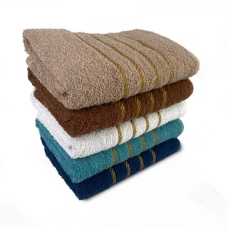 Kit 6 Toalhas Grande 100% Algodão Luxo Macia Várias Cores