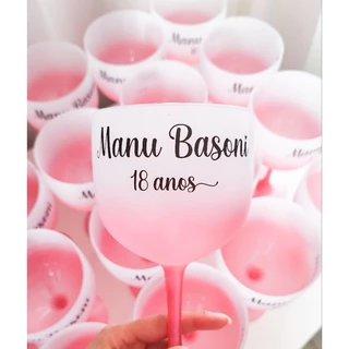Taça Gin Degradee Personalizada - KIT COM 15, 20, 30, 50 UNIDADES