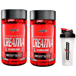 Kit 2x Creatina Hardcore 120 caps Integral Medica Promo