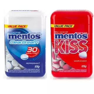 Mentos Morango Clear Breath Peppermint Mentos Potão Clearbreath 105g - Pronta Entrega