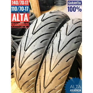 Par Pneu 140/70/17 + 110/70/17 Fazer CB300 Twister 140/70-17 + 110/70-17 Dianteiro e Traseiro Moto 140 70 17 110 70 17