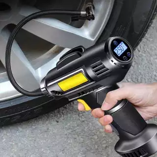 Bomba De Ar Compressor Portátil Pneu De Carro, Moto e Bicicleta