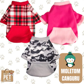 Moletom Pet Moletom Canguru Para Pet Moletom com Bolso Canguru Para Cachorro Roupa para Cacorro Moletom Pet