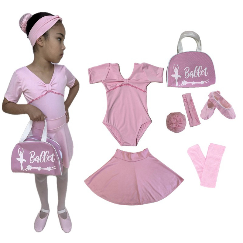 Kit Ballet 7 itens/ Conjunto para dança completo | Shopee Brasil