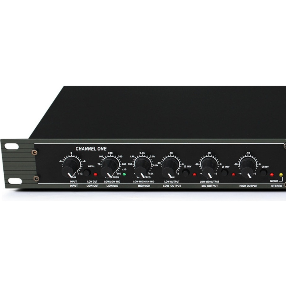 Crossover Analógico 2/3 Vias Estéreo ou 4 Vias Mono Padrão Rack 19'' Profissional Bivolt