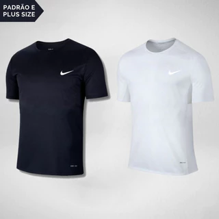 KIT 2 Camisetas Dry fit Slimfit Padrão e Plus Academia Casual Treino Musculação Esportes Exercícios Corrida