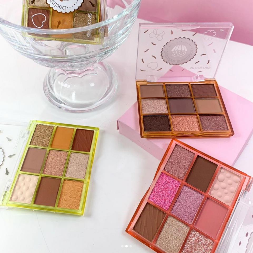 Paleta de Sombras 9 Cores Coleção Docinhos Brasileiros SP COLORS