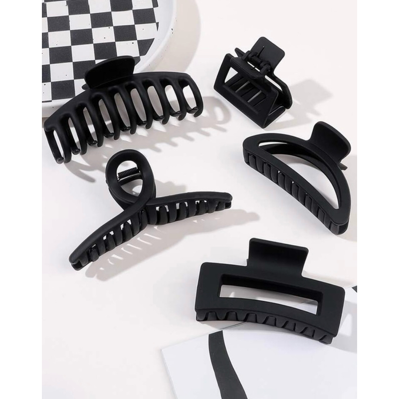Kit 5 Presilhas, Pregadeira para Cabelo Maxi Prendedores Retangulares ...
