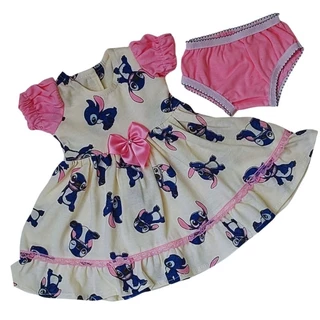 ROUPA PARA BONECA REBORN BEBÊ REALISTA VESTIDO C/CALCINHA (LEIA A DESCRIÇÃO DO PRODUTO)
