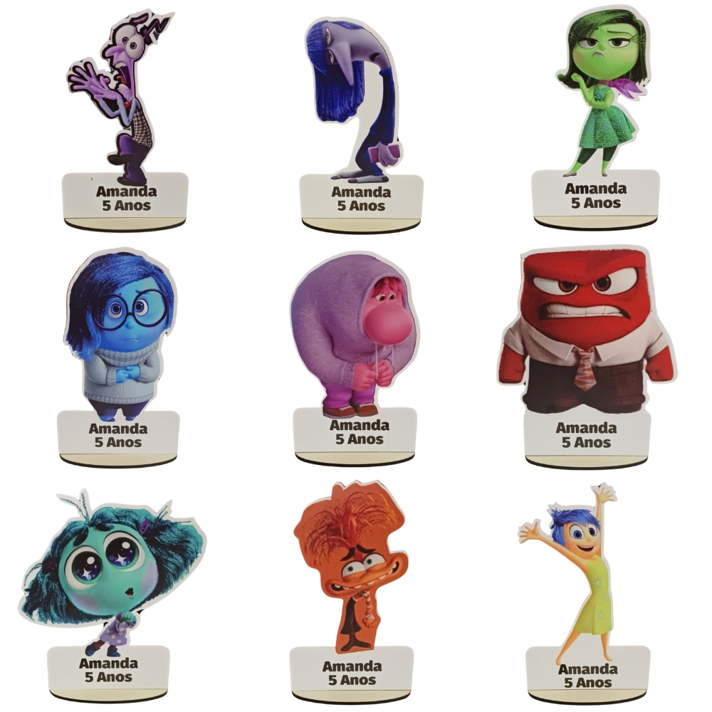 Lembrancinha Divertidamente Aniversário 9 Personagens Personalizado ...