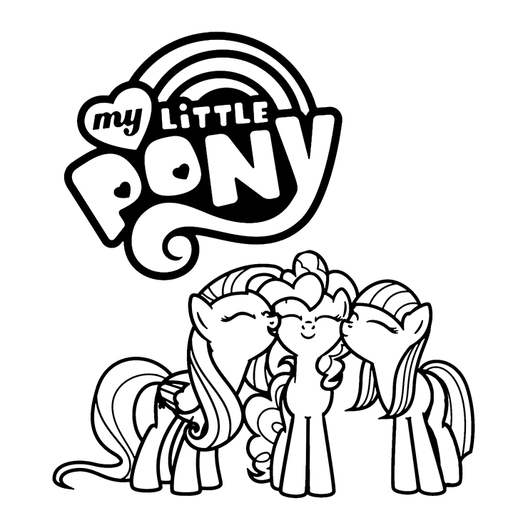 my little pony desenho para colorir