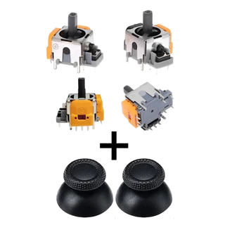 Kit C/ 2 Analógicos 3d Hall Effect Magnético + Capas Joycon