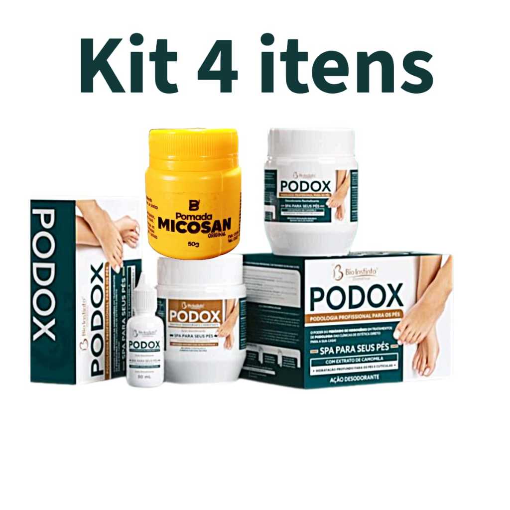 Kit Podox profissional para os pés Podox Spa incluso Micosan clareador ...