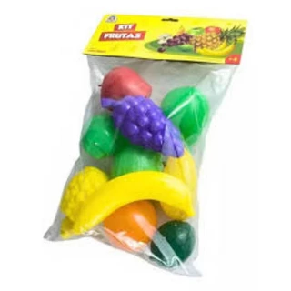 Kit Frutinhas Hortifrúti Brinquedo Com 10 Peças
