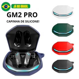 Lenovo GM2 PRO case de silicone macio, com abertura para carregamento e mosquetão para transporte.