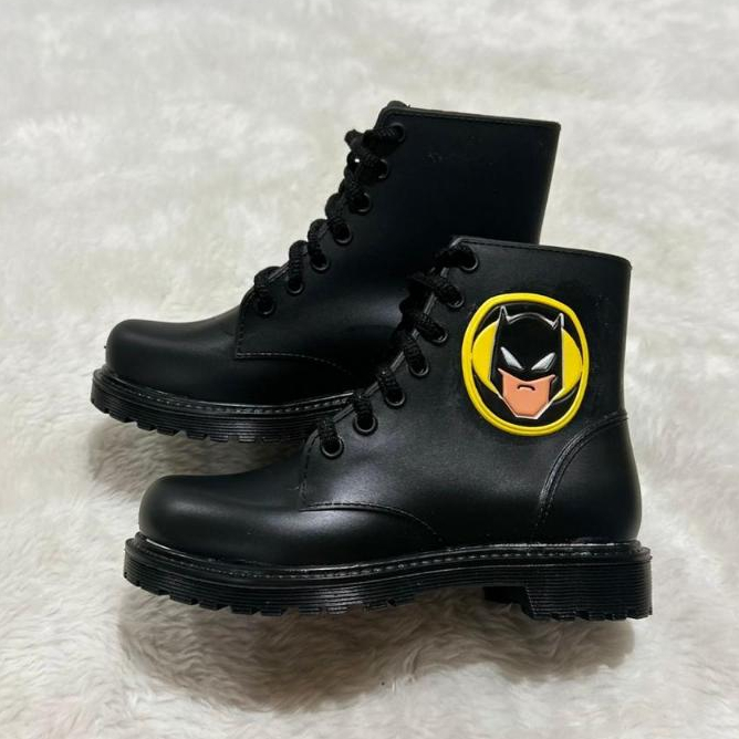 Bota Coturno Infantil UNISSEX BATMAN Tratorada Galocha 25 ao 32