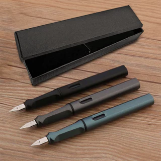 Caneta Tinteiro Extra Fina Confortável + Tinta e conversor + Caixa