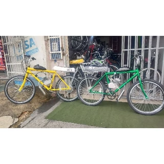 bicicleta motorizada 80 cilindradas motor japonês resistente já vai montada