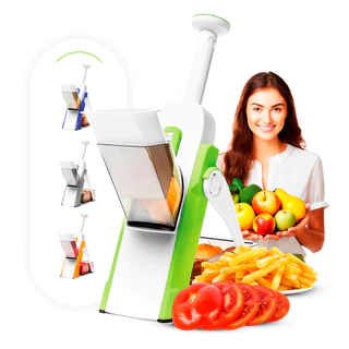 Ralador Fatiador Cortador De Legumes Verduras Vegetais Frutas Multifuncional 5 Funções