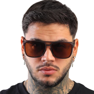 Óculos de Sol Masculino Steampunk Com Proteção Na Lateral Proteção Uv400 Doha