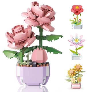 Super Fofo Flores Preservadas, Mini Blocos de Construção, Decoração para Casa, Presente Criativo