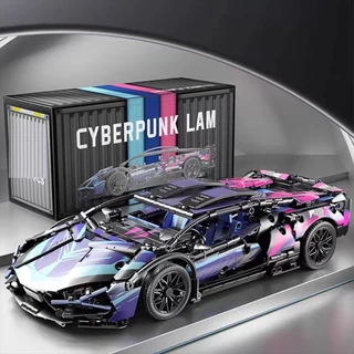Conjunto de blocos de construção de carro de corrida com mais de 1314+ peças para adultos alto nível de dificuldade montagem de potência mecânica, brinquedo modelo de simulação de super carro Perfeito como presente para festividades