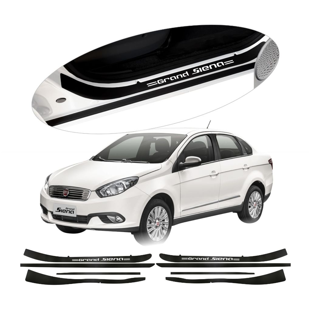 Acessorios Fiat Grand Siena Soleiras Protetoras Portas | Shopee Brasil