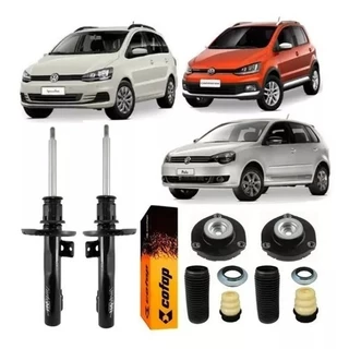 Par de Amortecedores Dianteiros Cofap Fox, Spacefox e Polo 2003 até 2014 + Kit Completo