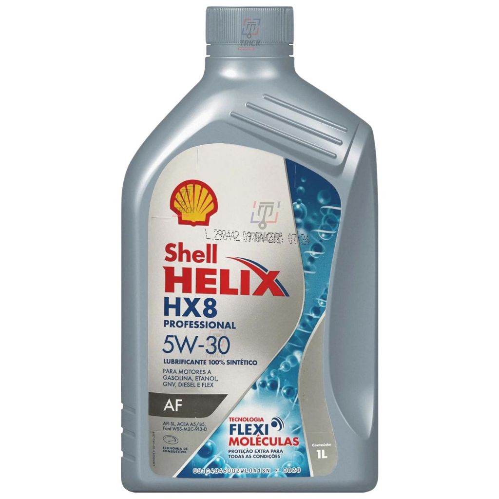 Óleo Shell Helix HX8 Professional AF 5W-30 API SL ou ACEA A5/B5 ...