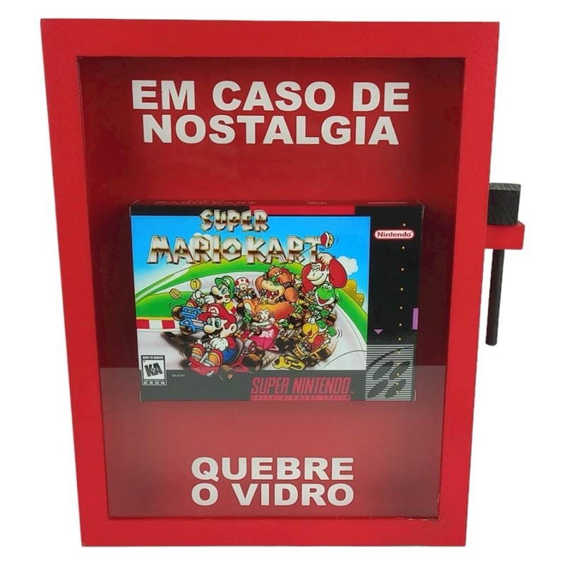Quadro decorativo ! Em caso de nostalgia quebre o vidro !