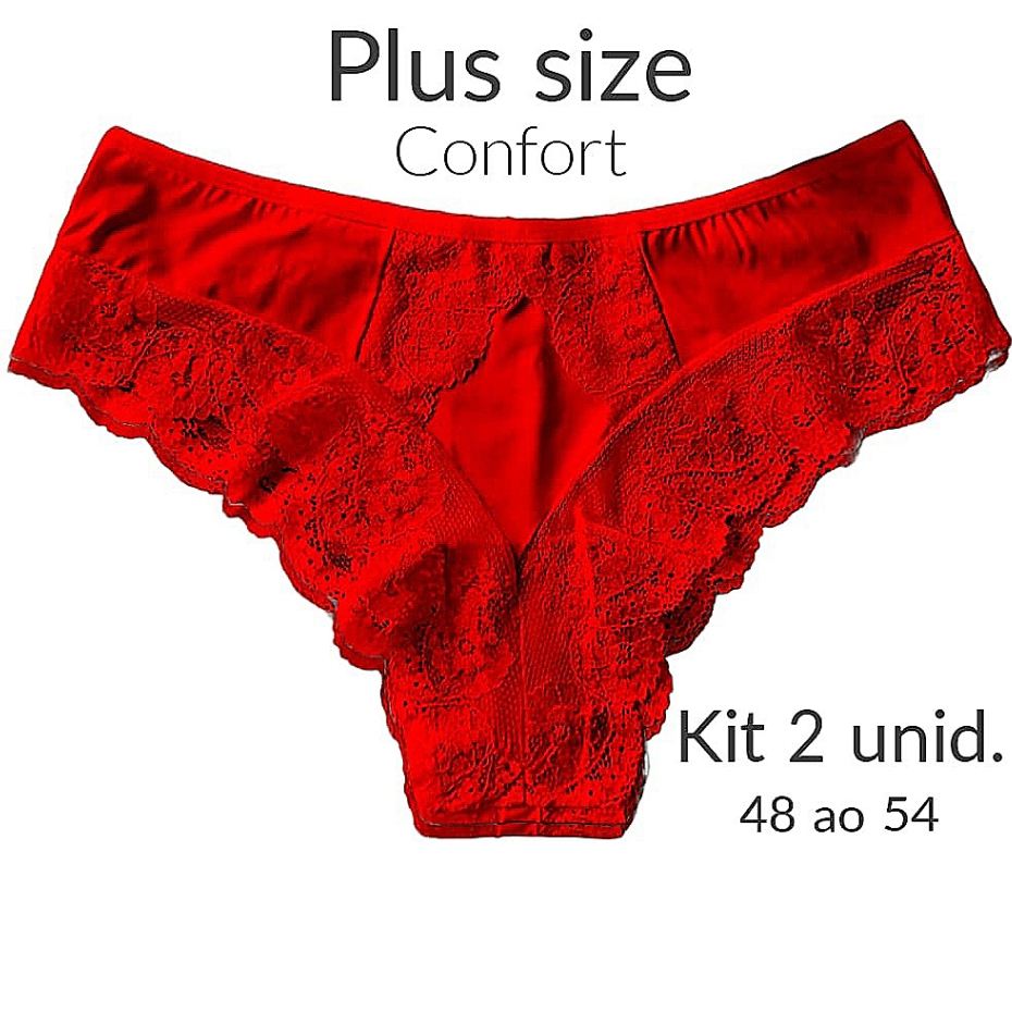 LANÇAMENTO kit 2 Calcinha Luxo Confort L011