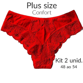 LANÇAMENTO kit 2 Calcinha Luxo Confort L011