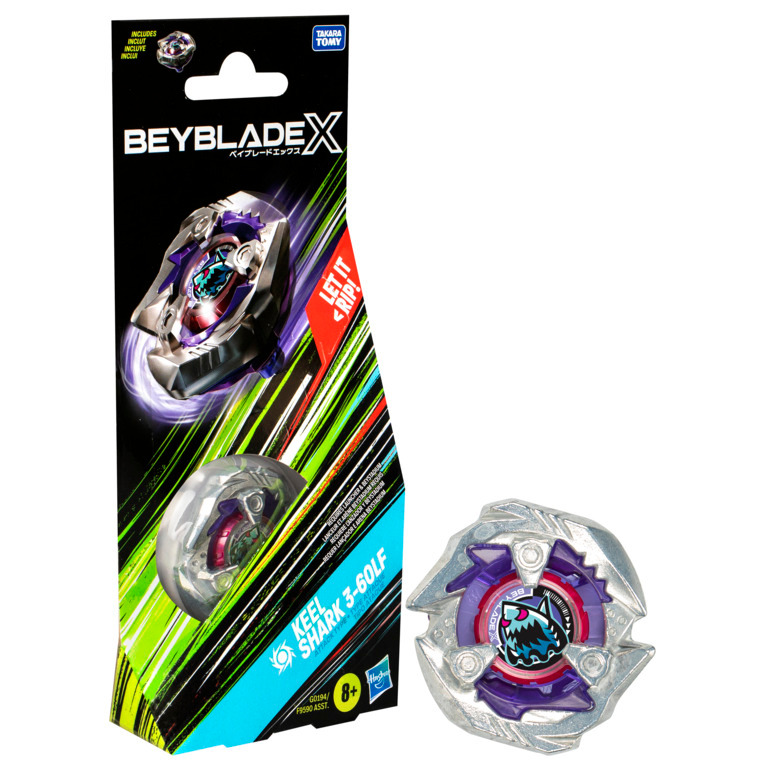 Booster Pack Beyblade X Keel Shark 3-60LF - Toupie Interchangeable