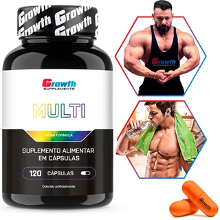 Suplemento Multivitamínico Growth Suplementos 120 Cápsulas 700mg Original 84g